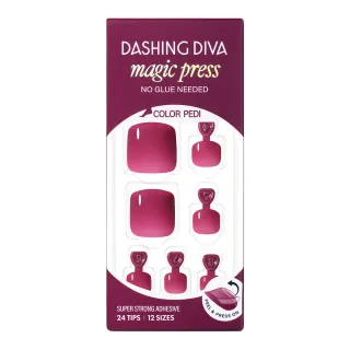 【DASHING DIVA】足部薄型素色美甲片_果漾梅