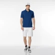 【NAUTICA】官方旗艦 男裝 素色口袋休閒短袖POLO衫(藍色)