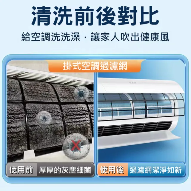 【沃好佳】升級銀離子冷氣清潔劑520ml-2入組(空調清洗)