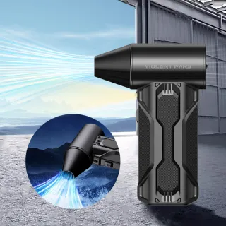 【ANTIAN】16萬轉 無線手持強力暴風渦輪高速吹塵槍 暴力吹塵器 戶外烤肉生火吹氣泵(交換禮物)