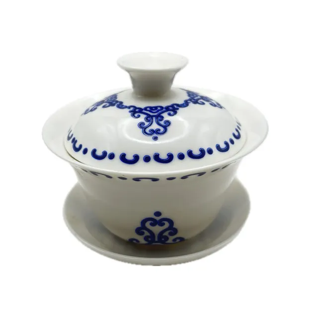 藏古祥館】景德鎮青花瓷蓋碗A0078(景德鎮青花瓷蓋碗) - momo購物網