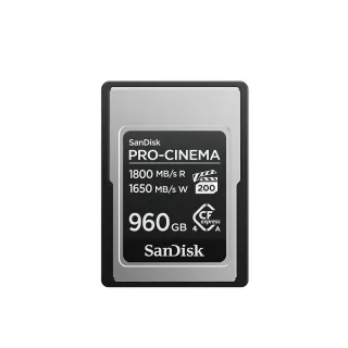 【SanDisk 晟碟】SanDisk PRO-CINEMA CFexpress™ Type-A 960GB記憶卡(公司貨)