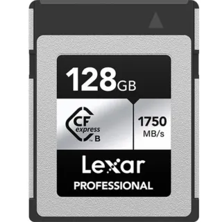 【Lexar 雷克沙】專業用升級版 128GB Cfexpress Type B 記憶卡 Silver(最高讀速1750 MB/s 10年有限保固)