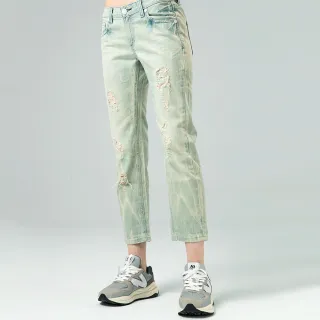 【BLUE WAY】女裝  個性刷破九分 男友褲-ET BOiTE箱子