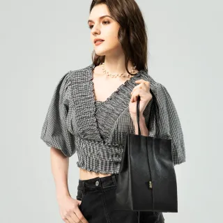 【BLUE WAY】男女裝 磁吸式開合LOGO 手提包-鬼洗