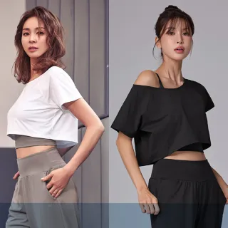 【STL】現貨 出清品 韓國瑜伽 短版 微露鎖骨 寬領 FRESH light 女 運動 短袖上衣 涼感 快乾(多色)