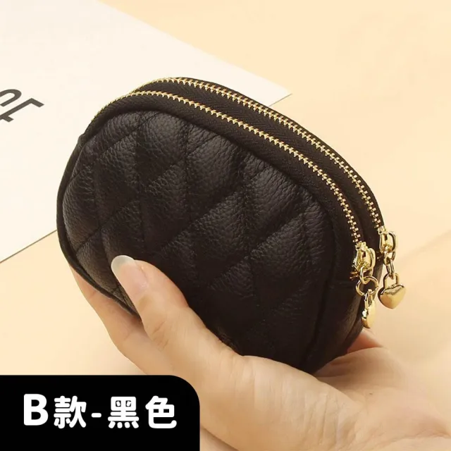 【MoonDy】包包 女生錢包 零錢包 零錢包女 卡包女 真皮包包 零錢包 迷你大容量硬幣包 頭層