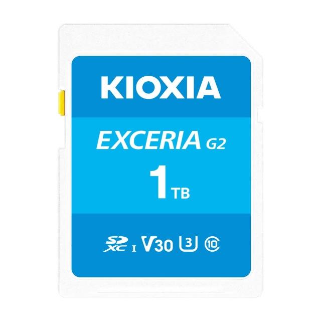 【KIOXIA 鎧俠】EXCERIA G2 SDXC UHS-I U3/V30 1TB 記憶卡