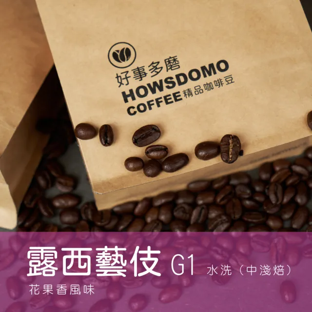 【Howsdomo 好事多磨】露西藝伎 G1/水洗-精品咖啡豆225gx2包(精品咖啡豆)