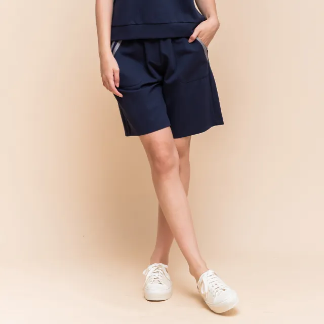 【perng yuh 芃諭名品】*日常節奏 織帶飾 彈力短褲(2025 SS Collection|4A春夏新品上市)