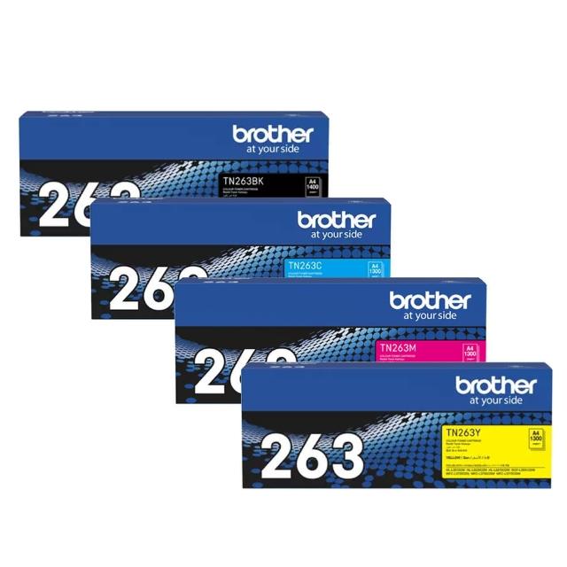 【brother】官方直營 TN-263BK/C/M/Y 原廠標準容量碳粉組(適用機種：HL-L3270CDW、MFC-L3750CDW)