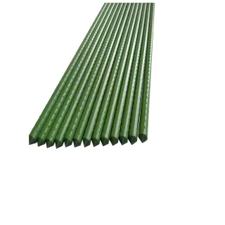 【poko包塑鐵管爬藤桿】11mm 150公分 16入組附鐵絲扣(菜棚 鐵竹竿 園藝植物桿 藤蔓攀藤架)