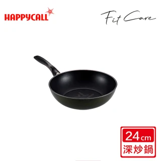 【HAPPYCALL】FITCARE鈦鑽石IH不沾鍋深炒鍋24cm(電磁爐適用)