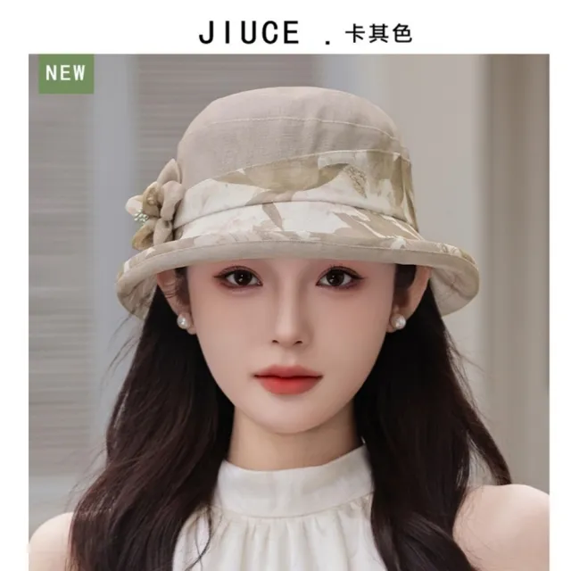 【時尚巴黎】現貨+預購 抗UV防曬帽機能戶外遮陽帽防紫外線大帽簷登山透氣速乾(中老年優雅女帽子5色74kv59)