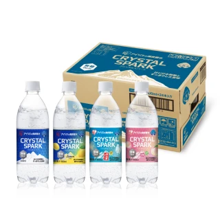 【IRIS】Crystal Spark沁泡氣泡水500mlx24入/箱(原味/彈珠汽水/蜜桃/檸檬 口味任選)