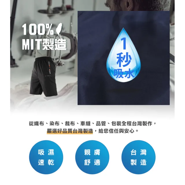【JU SHOP】三件組-台灣製造！速乾機能短褲 輕量涼爽 運動褲(吸濕排汗/防曬/彈力/鬆緊腰/運動短褲/抗UV)