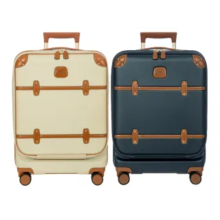 【BRIC S】義大利經典 Bellagio2 20吋 前開拉鍊拉桿箱 登機箱(USB充電孔/ 旅行箱/ 雙輪飛機輪)