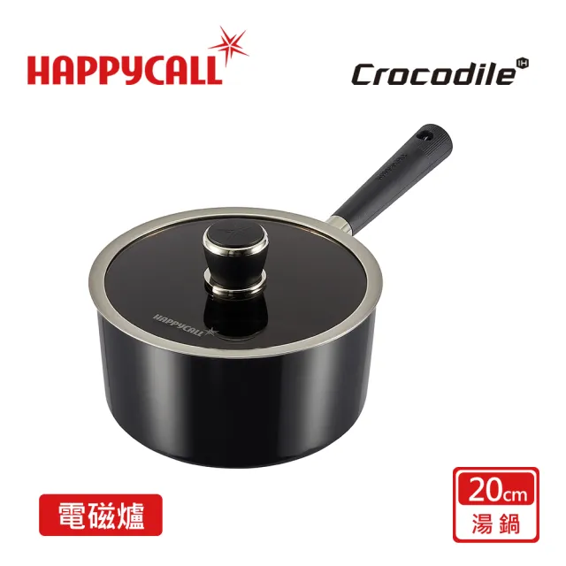 【HAPPYCALL】石墨烯IH極致鈦不沾鍋四鍋六件組(28cm深炒鍋/平底/方煎鍋/直立鍋蓋/20cm單柄湯鍋/售完不補)