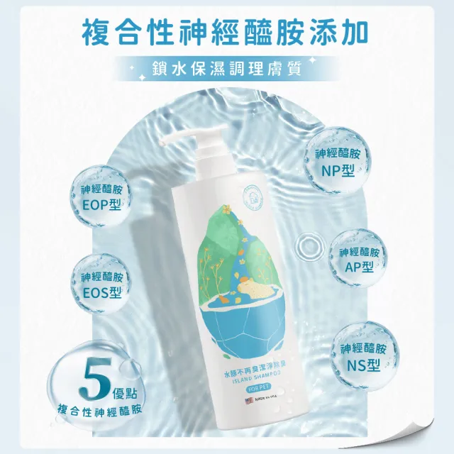 【CONNEXION】水豚不再臭-潔淨除臭洗毛精 473ml(寵物洗毛精/神經醯胺/植萃除臭/淨味配方)