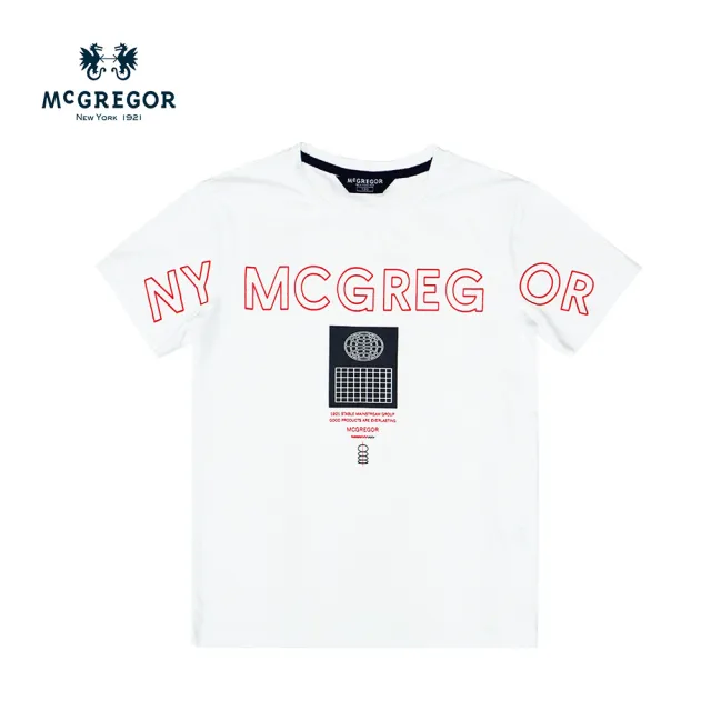 【MCGREGOR 瑪格麗格】輕薄涼感logo印花圓領T恤-男童款(251703)