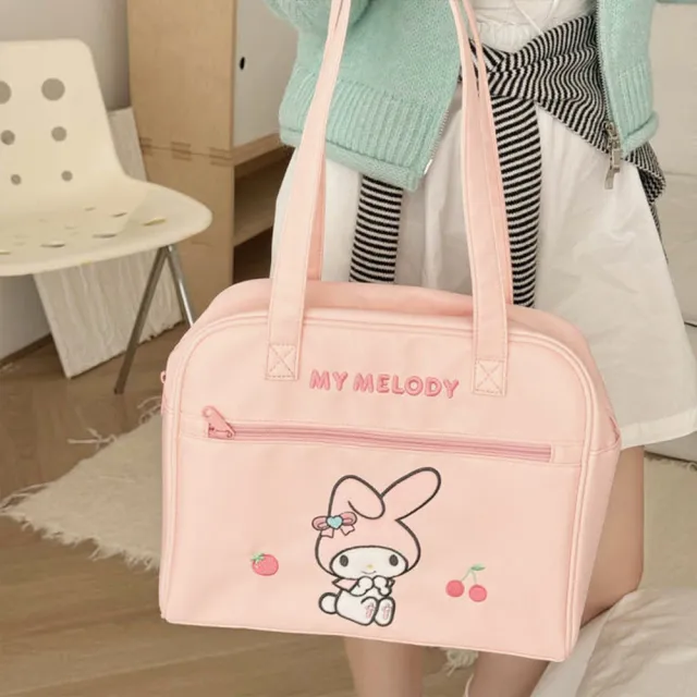 【SANRIO 三麗鷗】雙11 三麗鷗大容量單肩包保齡球包(酷洛米/大耳狗/美樂蒂/凱蒂貓/怕恰狗)