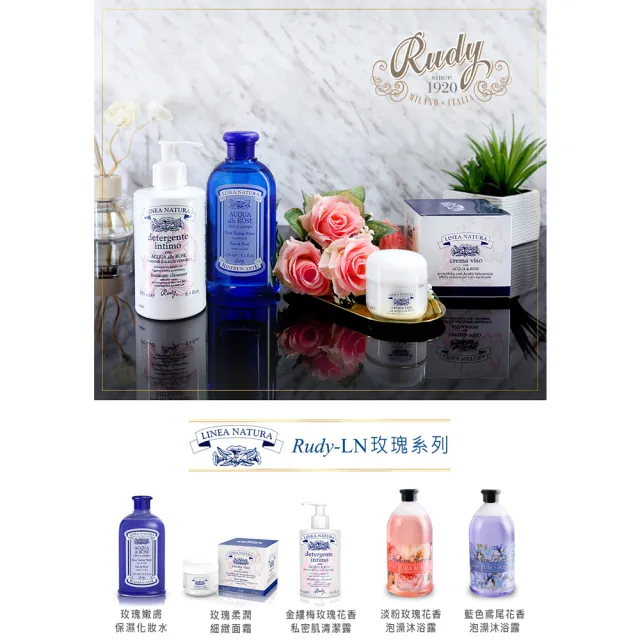 【Rudy】買1送1保濕玫瑰純露保濕化妝水250ml(深層補水)