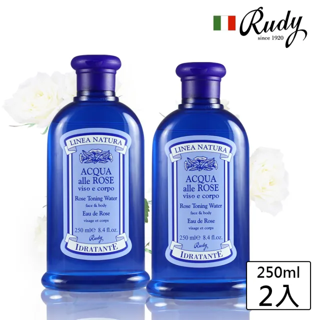 【Rudy】買1送1保濕玫瑰純露保濕化妝水250ml(深層補水)