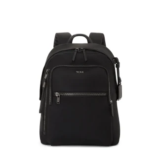 【TUMI】Voyageur Halsey 都會休閒後背包 - 黑(TUMI 官方旗艦店)