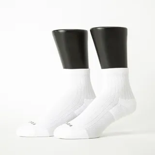 【FOOTER除臭襪】復古直線條微分子薄襪-男款-前後微厚(T47L-白)