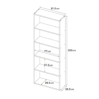 【MUJI 無印良品】自由組合層架/橡木/5層/寬版基本組/(大型家具配送)