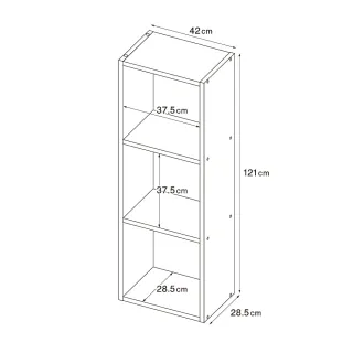 【MUJI 無印良品】自由組合層架/橡木/3層/基本組/(大型家具配送)