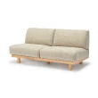 【MUJI 無印良品】木製簡約沙發/2人座 寬149*深74.5*高69cm(大型家具配送)