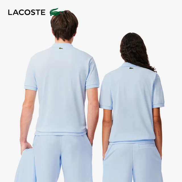 【LACOSTE】中性款-經典版型標誌印花L.12.12短袖Polo衫(淺藍色)