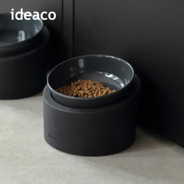 【IDEACO】日本ideaco 寵物餵食護頸斜口碗架套組-低款-多款可選(寵物碗/狗碗/貓碗)