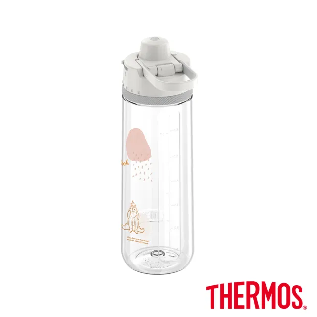 【THERMOS 膳魔師】小熊維尼甜甜圈篇彈蓋輕水瓶710ml(TP4329WP-CL)