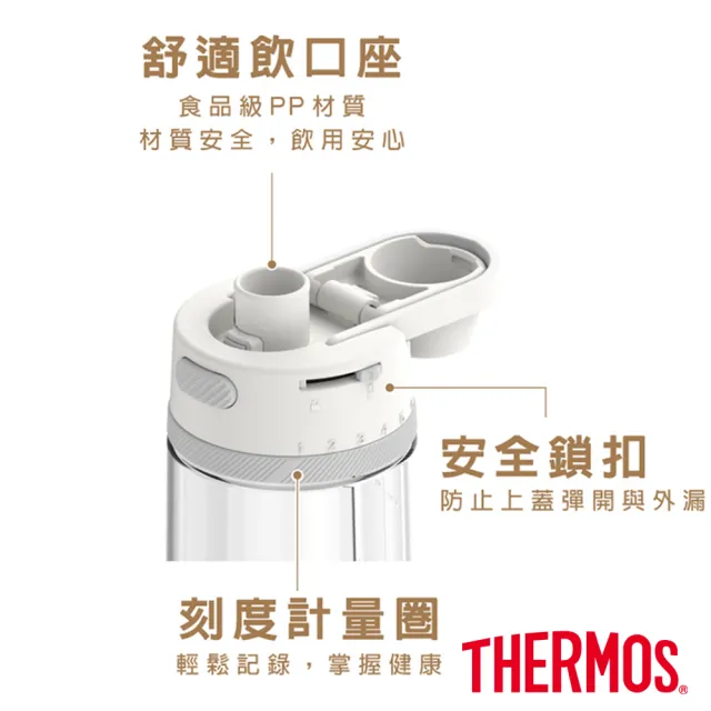 【THERMOS 膳魔師】獨家專售_小熊維尼找橡實篇彈蓋輕水瓶710ml+710ml(TP4329WP-AGBG)