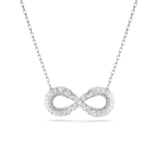 【SWAROVSKI 施華洛世奇】Infinity 鏈墜 白色 鍍白金色