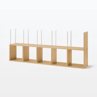 【MUJI 無印良品】自由組合層架橡木/5層/追加用(大型家具配送)