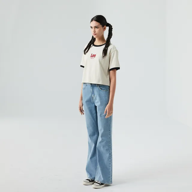 【Lee】女裝 牛仔褲 / 427 高腰標準 喇叭靴型 中藍洗水(LB517051046)