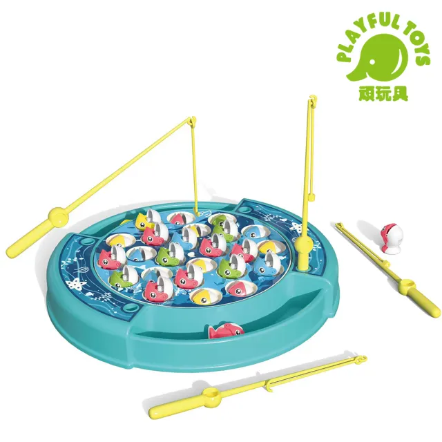 【Playful Toys 頑玩具】海洋磁性釣魚台(聲光 益智 早教 啟蒙 釣魚玩具 3歲 互動)