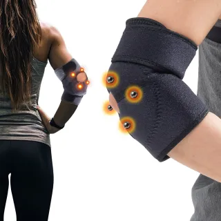 【日本旭川】生命磁醫護級石墨烯 遠紅外線溫感磁石護肘1只(磁力舒緩 加強防護 網球肘 台灣製)