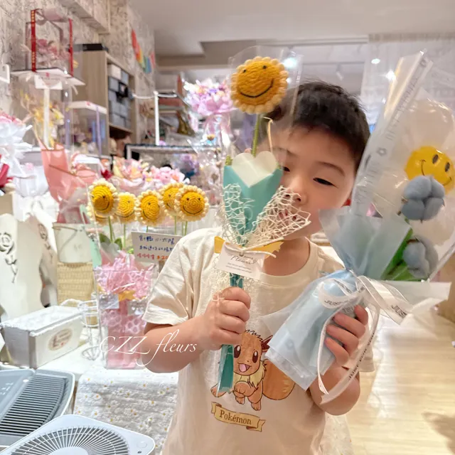 【喜滋滋】棉花糖笑笑太陽 . 向日葵-單隻氣球花束(畢業花束/畢業禮物/向日葵)