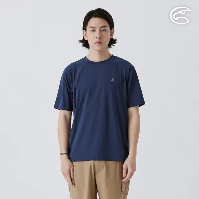 【ADISI】男彈性乾爽快排上衣 AL2511062 深藍 S-3XL(吸濕排汗 快乾 排汗衣)