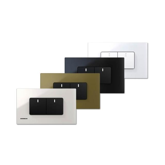 【GREENBANK 綠色銀行】G-Switch P1 無線智能二開關(Apple HomeKit  台灣專用規格 l 支援雙切)