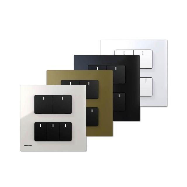 【GREENBANK 綠色銀行】G-Switch P1 無線智能五開關(Apple HomeKit 台灣專用規格 l 支援雙切)