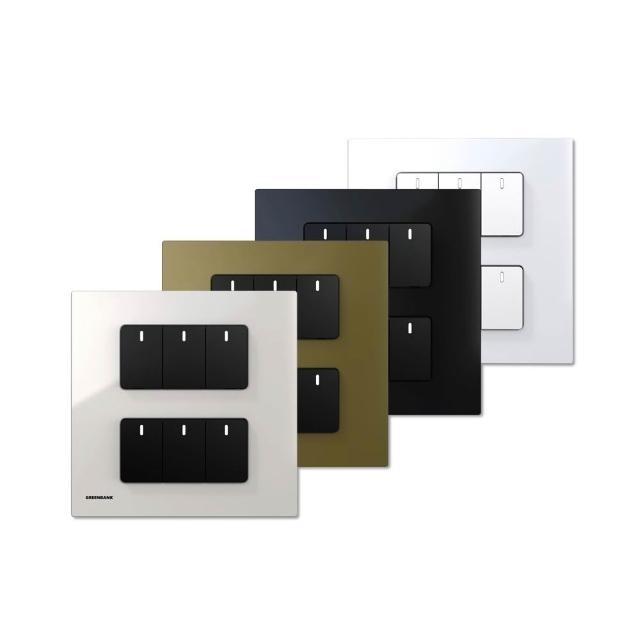 【GREENBANK 綠色銀行】G-Switch P1 無線智能六開關(Apple HomeKit  台灣專用規格 l 支援雙切)
