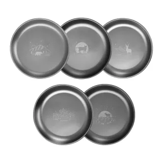 【CAMPFIRE】鈦坦餐盤 21cm(純鈦 盤子 圓盤 碟子 露營 逐露天下)