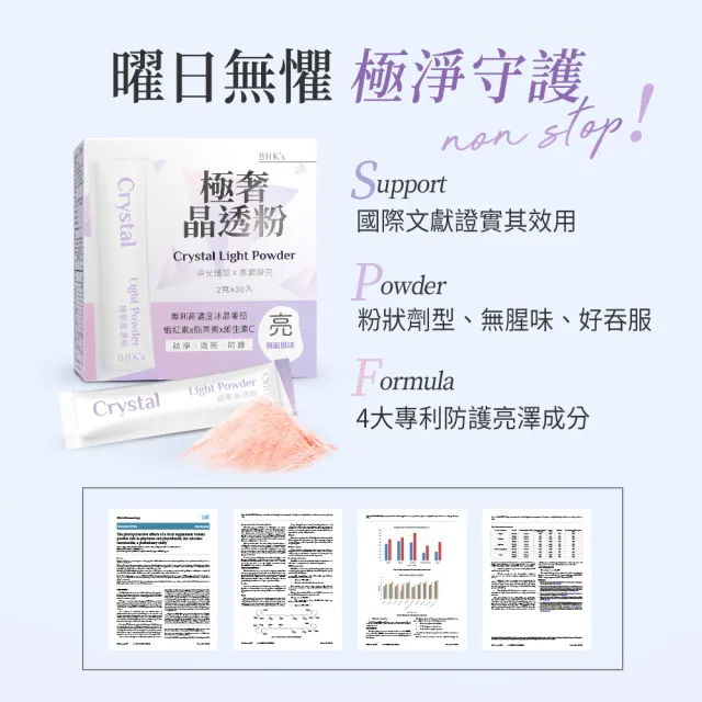 【BHK’s】極奢晶透粉 3盒組(30包/盒；2g/包)