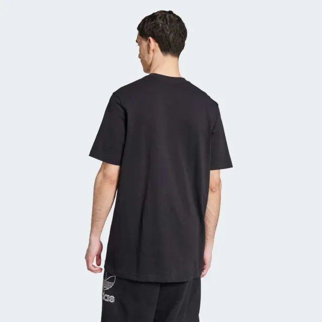 【adidas 愛迪達】Outl Tref Tee 男 T恤 運動上衣 休閒短袖 黑 亞版(JP1088)