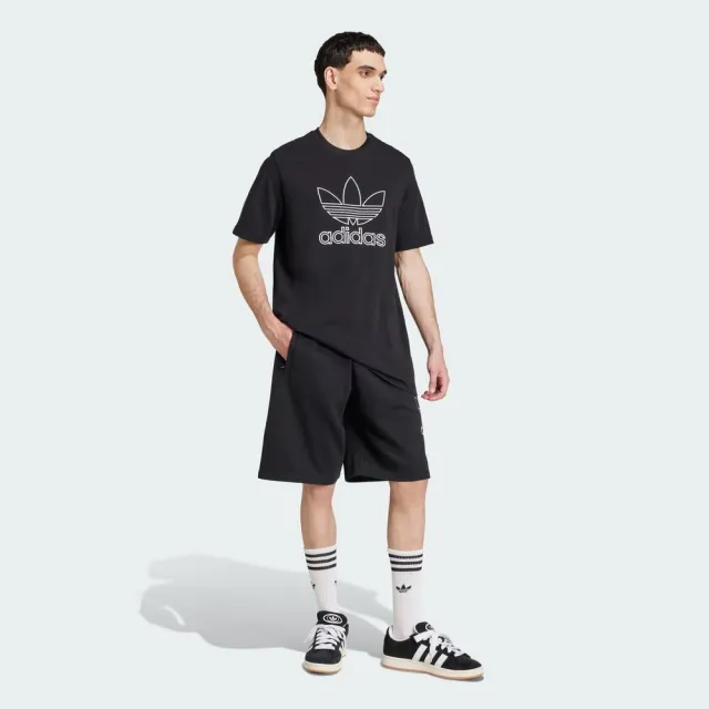 【adidas 愛迪達】Outl Tref Tee 男 T恤 運動上衣 休閒短袖 黑 亞版(JP1088)
